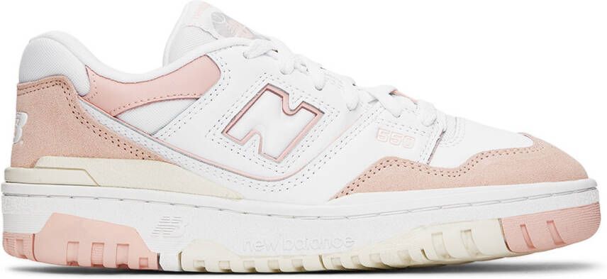 New Balance Kids Pink & White 550 Sneakers - Picture 4