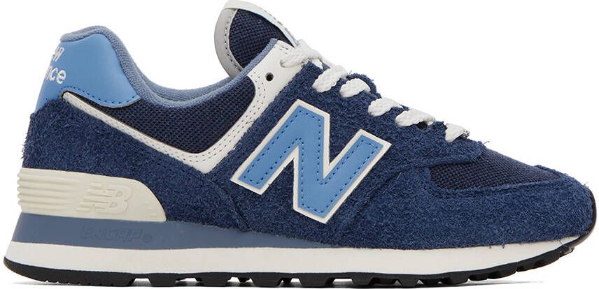New Balance Navy 574 Sneakers - Picture 5