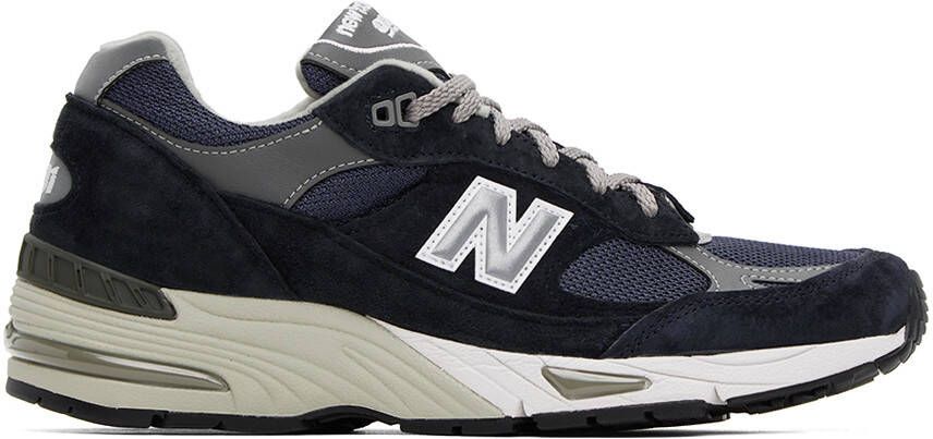 New Balance Navy 'Made In UK' 991v1 Sneakers - Picture 5