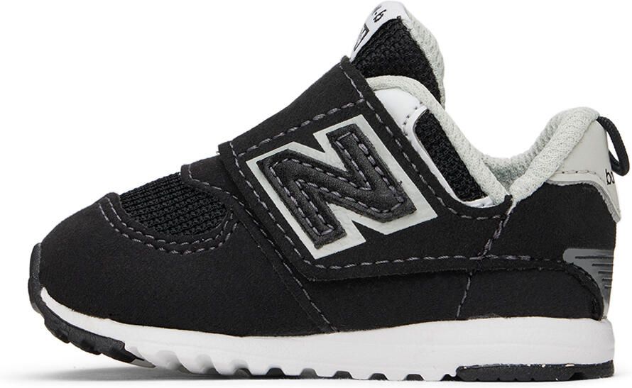 New Balance Baby Black 574 NEW-B Hook & Loop Sneakers