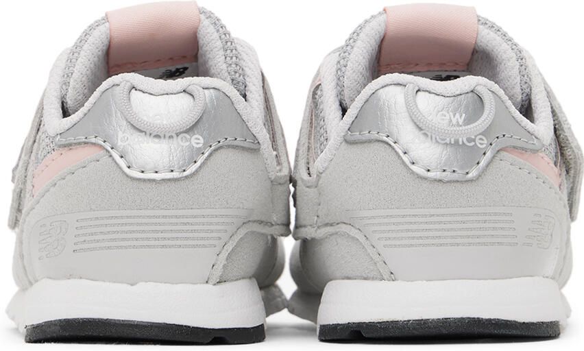 New Balance Baby Gray 574 NEW-B Hook & Loop Sneakers - Picture 2