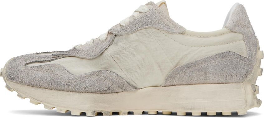 New Balance Beige & Gray 327 Sneakers - Picture 3