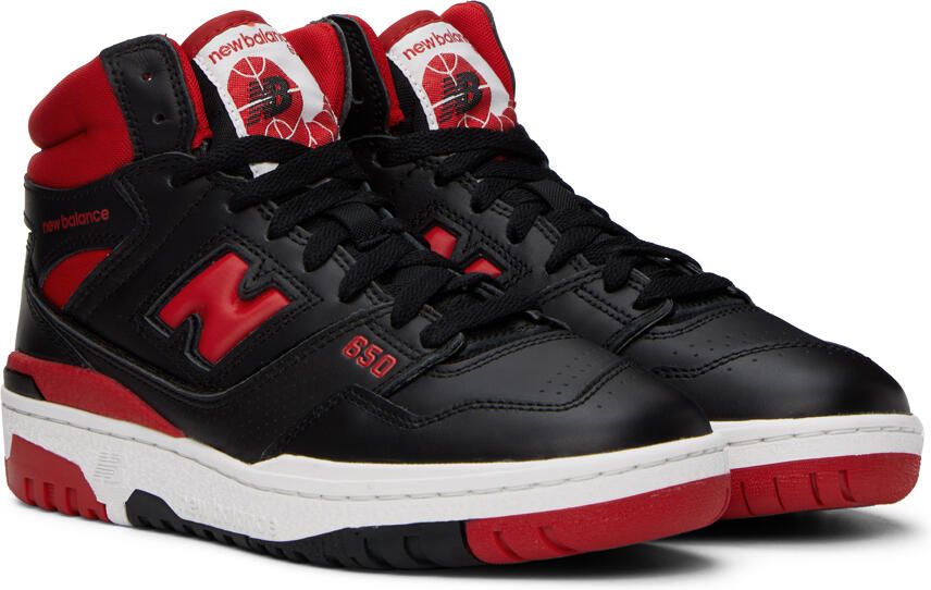 New Balance Black & Red 650R Sneakers - Picture 2