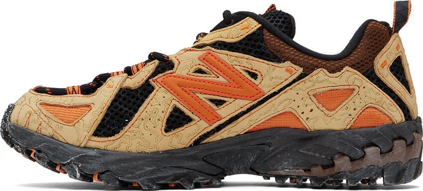 New Balance Brown & Orange Joe Freshgoods Edition 610 Sneakers - Picture 4