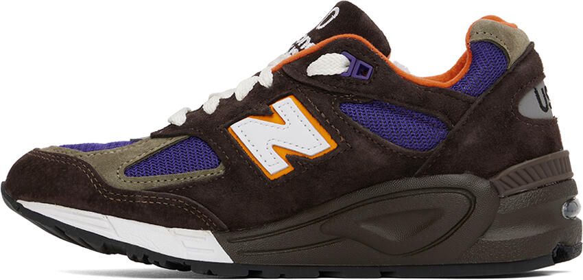 New Balance Brown Made in USA 990v2 Sneakers - Picture 2