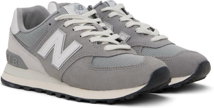 New Balance Gray 574 Sneakers - Picture 2