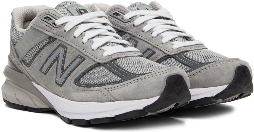 New Balance Grey Made in US 990 v5 Sneakers - Picture 3