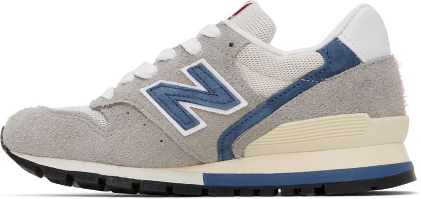 New Balance Gray & Blue Made In USA 996 Sneakers - Picture 3