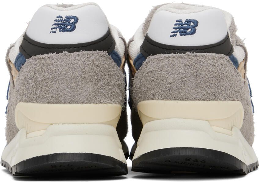 New Balance Gray & Blue Made In USA 998 Sneakers - Picture 8