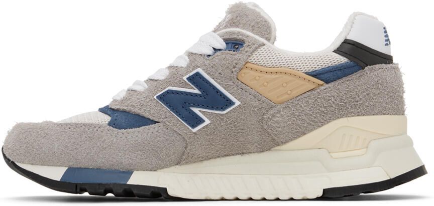New Balance Gray & Blue Made In USA 998 Sneakers - Picture 3