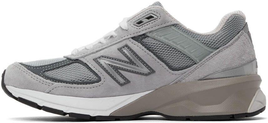 New Balance Grey Made in US 990 v5 Sneakers - Picture 5