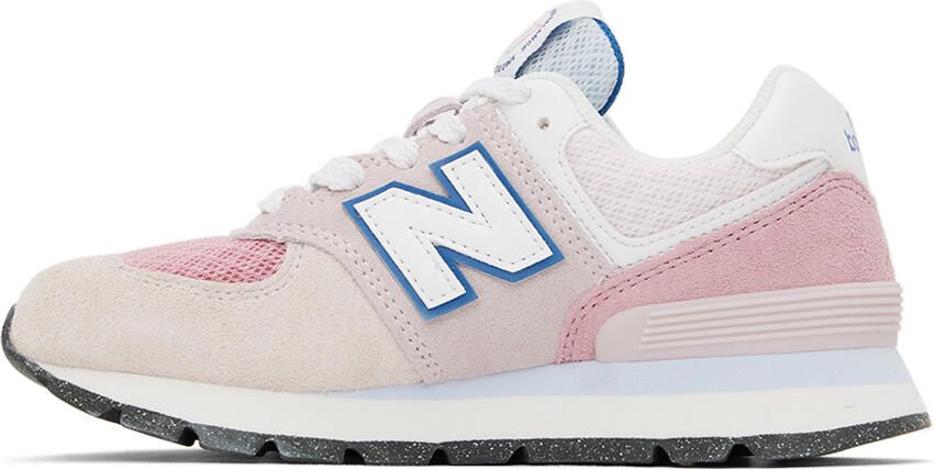 New Balance Kids Pink 574 Sneakers - Picture 3