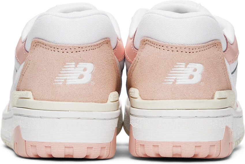 New Balance Kids Pink & White 550 Sneakers