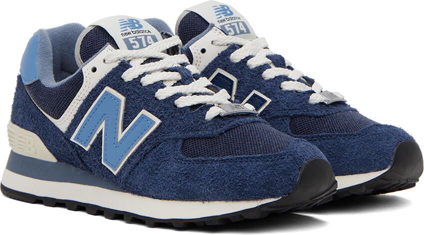 New Balance Navy 574 Sneakers - Picture 2