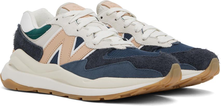 New Balance Navy & Beige 5740 Sneakers - Picture 2
