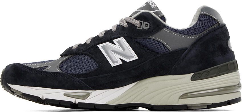 New Balance Navy 'Made In UK' 991v1 Sneakers - Picture 3