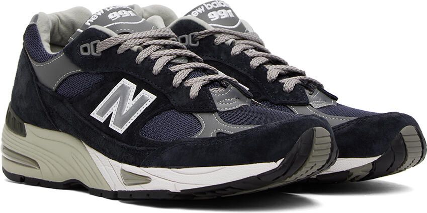 New Balance Navy 'Made In UK' 991v1 Sneakers - Picture 2