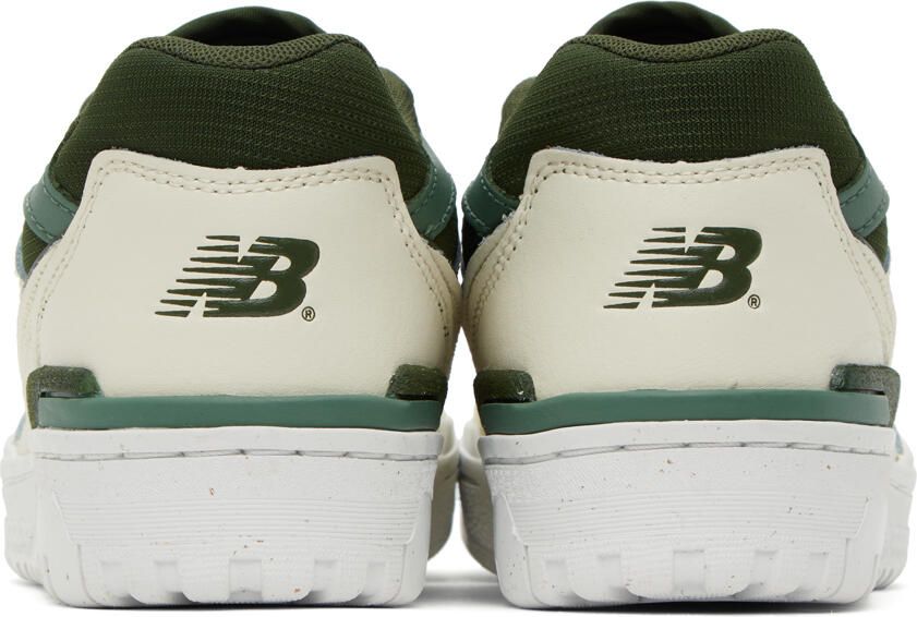 New Balance Off-White & Green 550 Sneakers