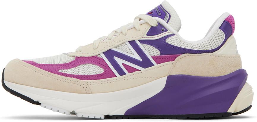 New Balance Off-White & Purple Made in USA 990v6 Sneakers - Picture 3