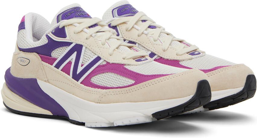New Balance Off-White & Purple Made in USA 990v6 Sneakers - Picture 2