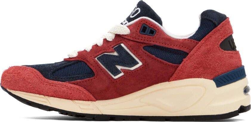 New Balance Red Made In USA 990v2 Sneakers - Picture 3