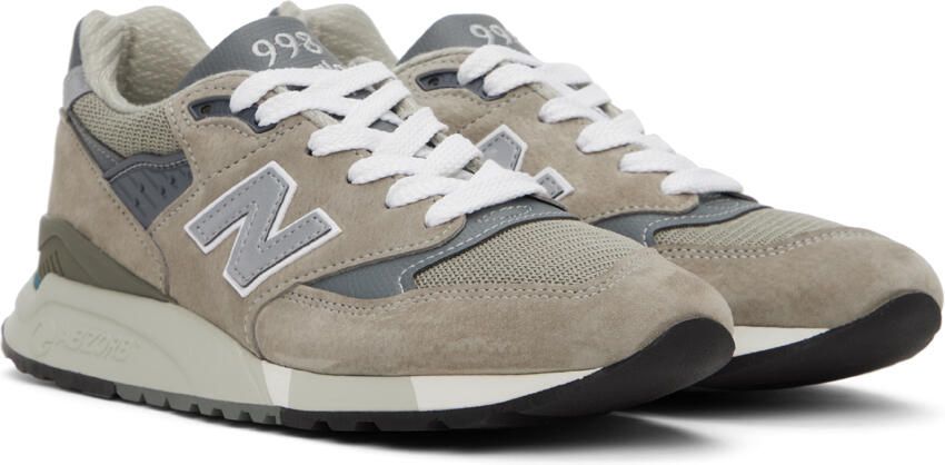 New Balance Taupe Made in USA 998 Core Sneakers - Picture 4