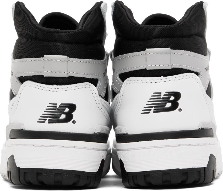 New Balance White & Black 650 Sneakers - Picture 2