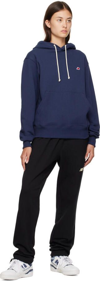 New Balance White & Blue 550 Sneakers - Picture 4