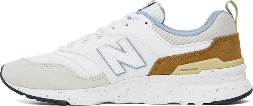 New Balance White & Gray 997H Sneakers - Picture 3