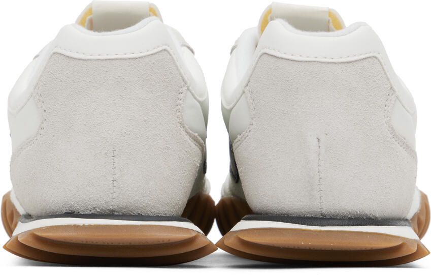 New Balance White & Gray RC30 Sneakers