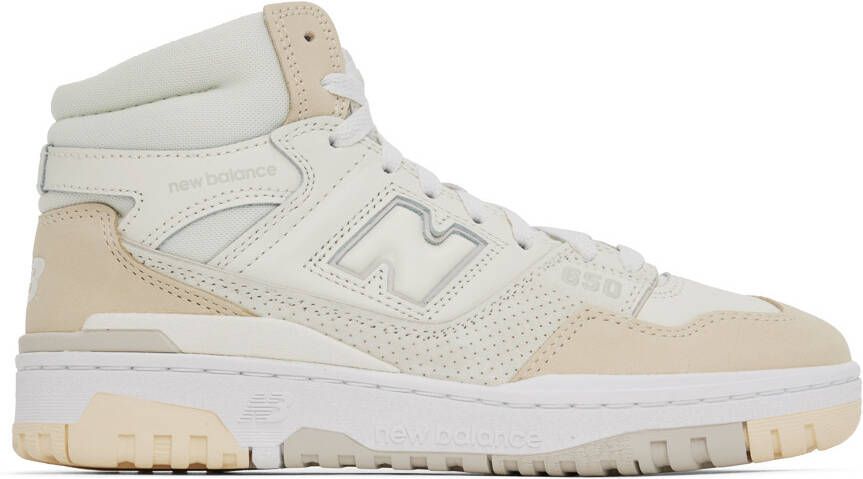 New Balance Off-White & Beige 650R Sneakers - Picture 5