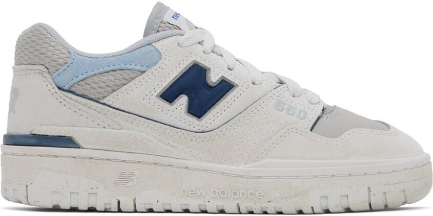 New Balance Off-White & Gray 550 Sneakers - Picture 2