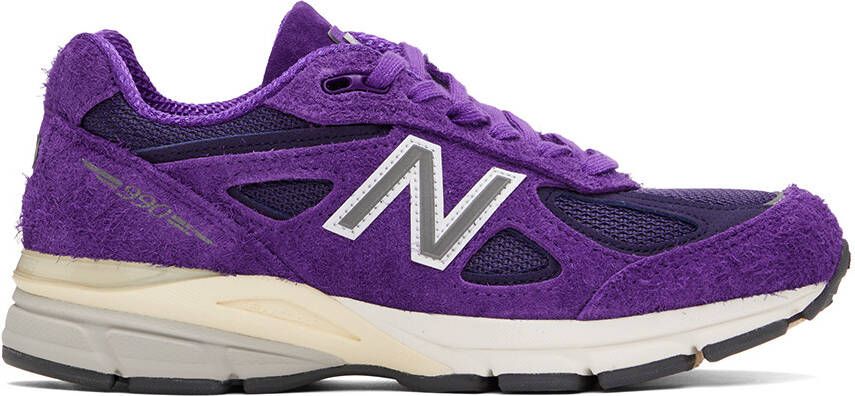 New Balance Purple Made in USA 990v4 Sneakers - Picture 4