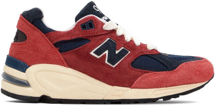 New Balance Red Made In USA 990v2 Sneakers - Picture 5
