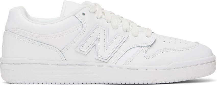 New Balance White 480 Sneakers - Picture 6