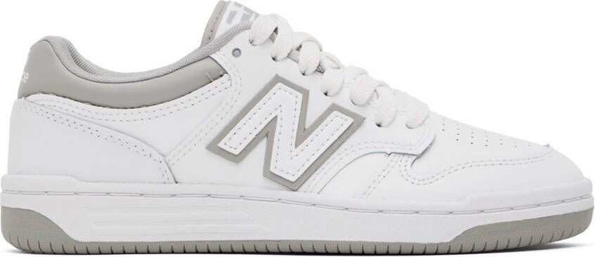 New Balance White 480 Sneakers - Picture 4