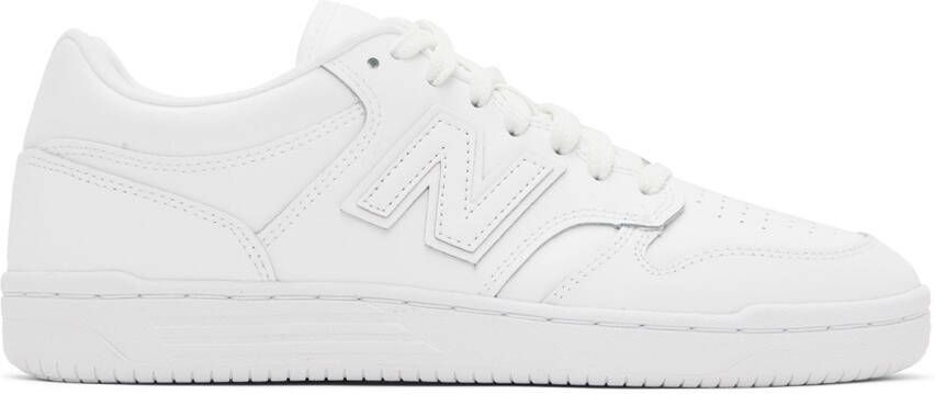 New Balance White 480 Sneakers - Picture 4