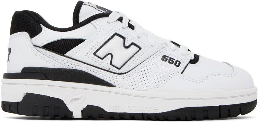 New Balance White BB550 Sneakers - Picture 8