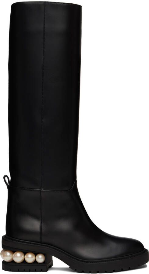 Nicholas Kirkwood Black Casati Riding Boots - Picture 2