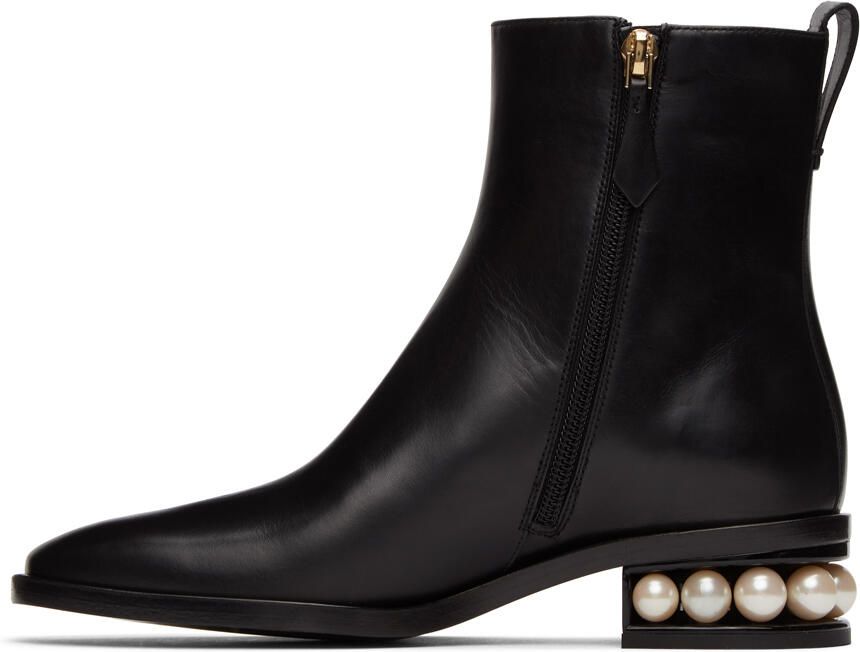 Nicholas Kirkwood Black Casati Pearl Ankle Boots