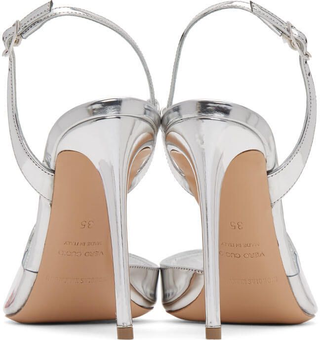 Nicholas Kirkwood Silver Patent S Sandals - Picture 4