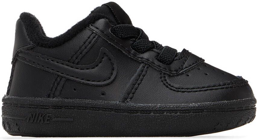 Nike Baby Black Force 1 Crib Sneakers - Picture 4
