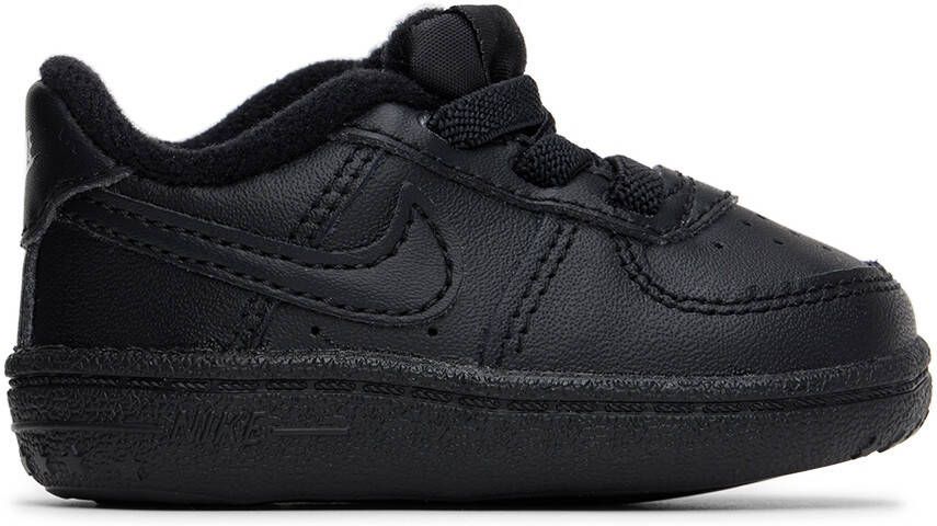 Nike Baby Black Force 1 Crib Sneakers - Picture 4