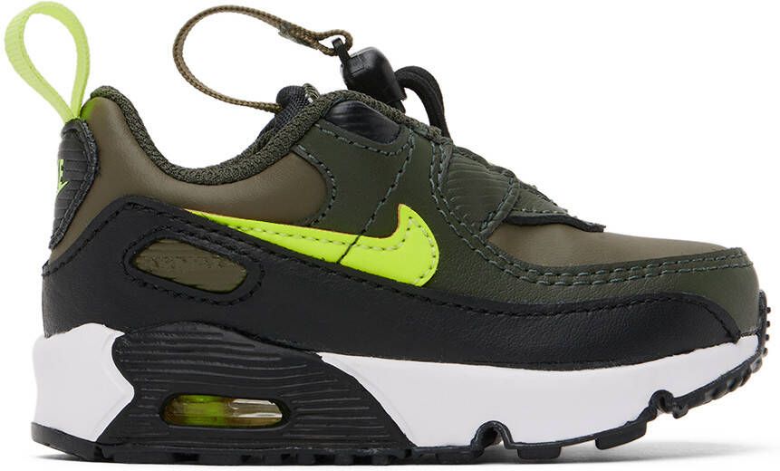 Nike Baby Green Air Max 90 Toggle SE Sneakers - Picture 4