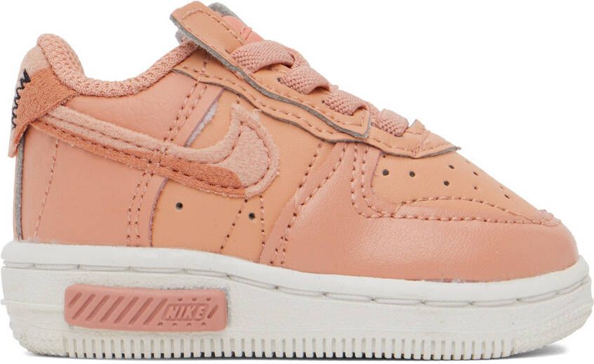 Nike Baby Pink Force 1 Fontanka Sneakers - Picture 4
