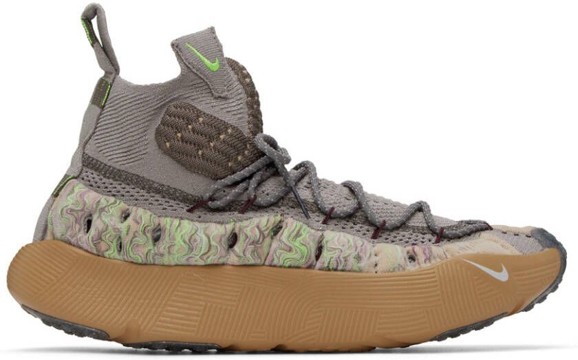 Nike Beige & Gray ISPA Sense Flyknit Sneakers - Picture 2