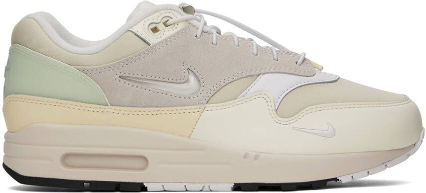 Nike Beige & Off-White Air Max 1 Premium Sneakers - Picture 5