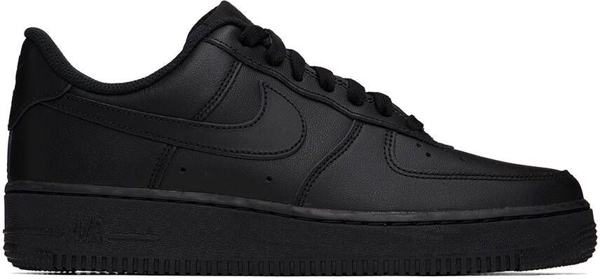 Nike Black Air Force 1 '07 Sneakers - Picture 5