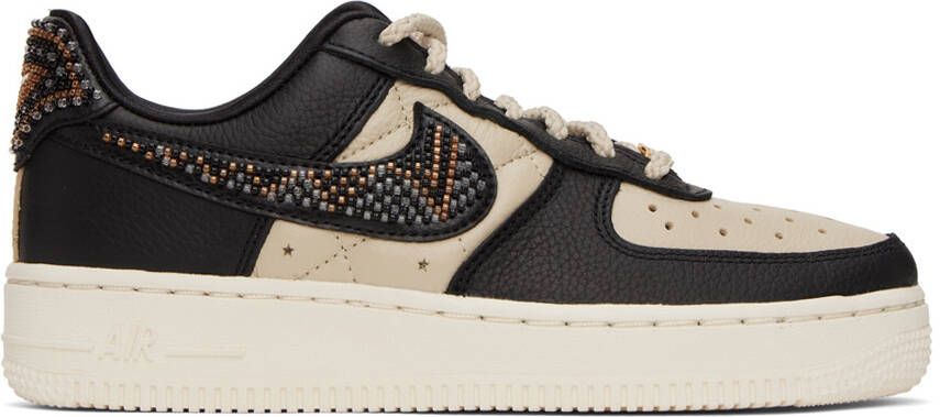 Nike Black & Beige Premium Goods Edition Air Force 1 'The Sophia' Sneakers - Picture 7