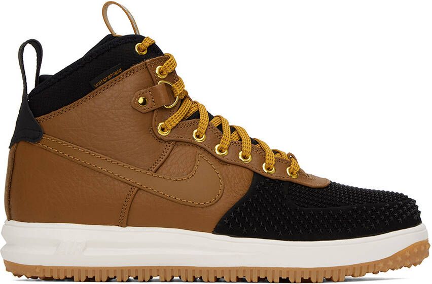 Nike Black & Brown Lunar Force 1 Sneakers - Picture 5